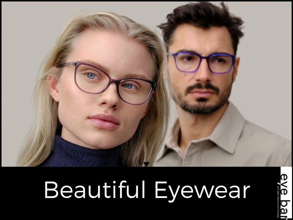 young man and women wearing modo glasses
