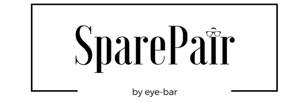  SparePair by eye-bar logo in black and white 